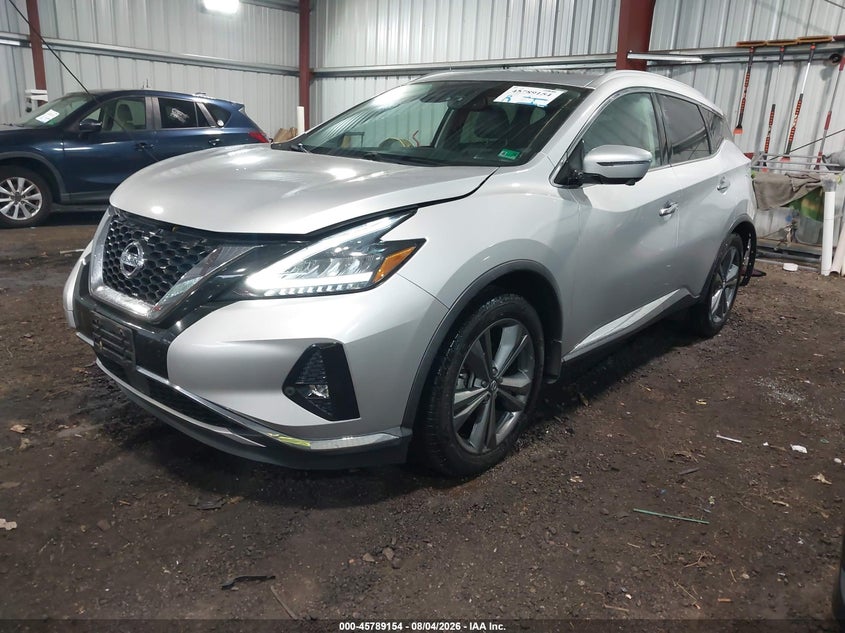 Vin: 5n1az2djxln112588, lot: 46287978, nissan murano platinum fwd 20202