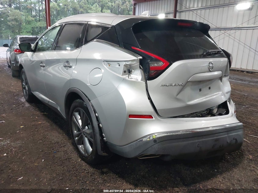 Vin: 5n1az2djxln112588, lot: 46287978, nissan murano platinum fwd 20203