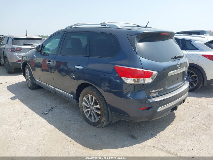 Vin: 5n1ar2mm4ec705629, lot: 46288072, nissan pathfinder sl 20143