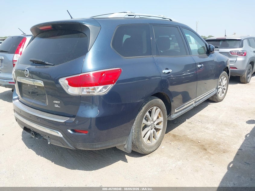 Vin: 5n1ar2mm4ec705629, lot: 46288072, nissan pathfinder sl 20144