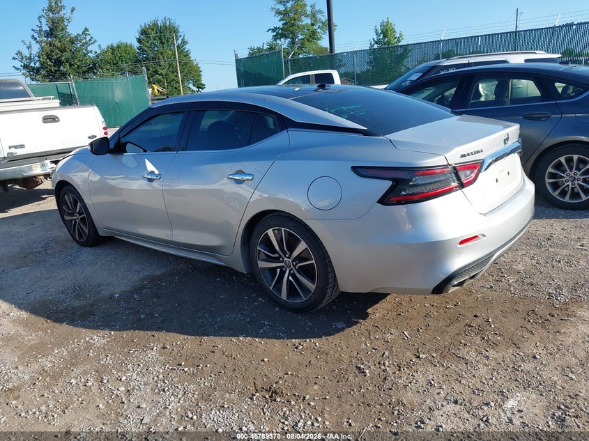 Vin: 1n4aa6dv6lc364121, lot: 46288202, nissan maxima sl xtronic cvt 20203
