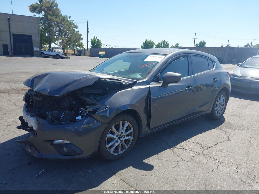 Vin: jm1bm1n73g1345875, lot: 46288203, mazda mazda3 i grand touring 20162