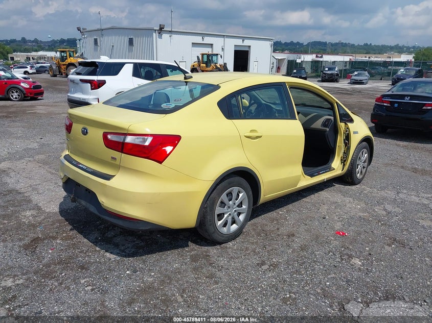 Vin: knadm4a32g6553405, lot: 46288235, kia rio lx 20164