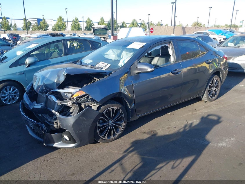 2015 Toyota Corolla, Front End, IAAI, VIN 5YFBURHE7FP318861 — photo 2