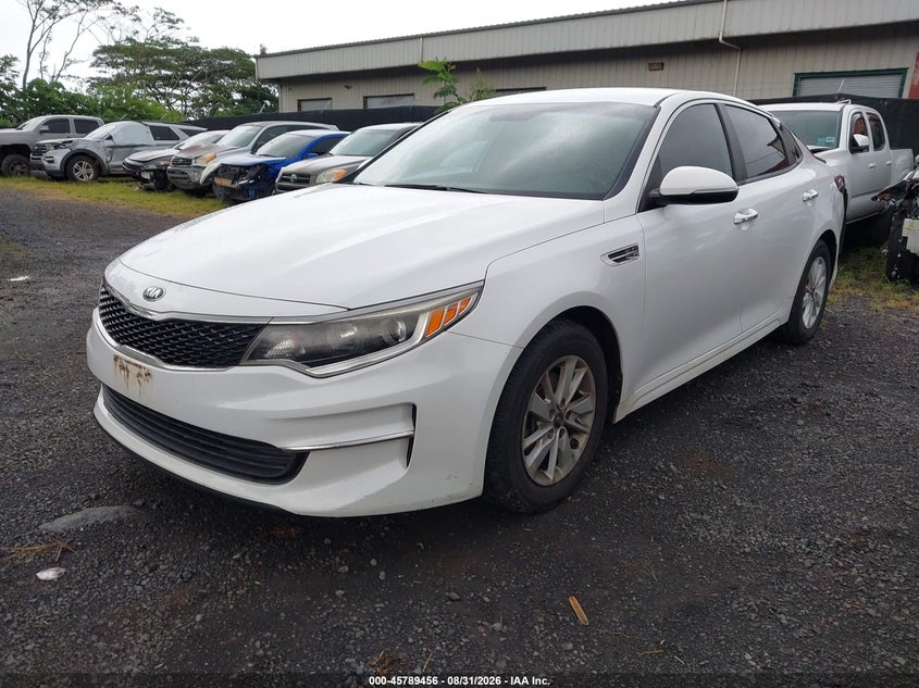 Vin: 5xxgt4l36jg185884, lot: 46288280, kia optima lx 20182