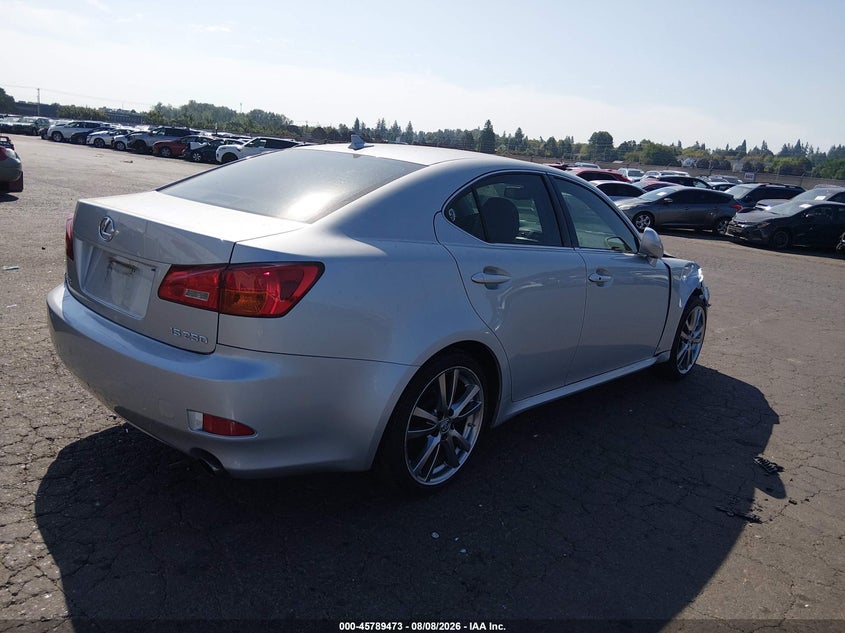 2008 LEXUS IS SEDAN 2.5L V-6 DI, DOHC, VVT, 204HP