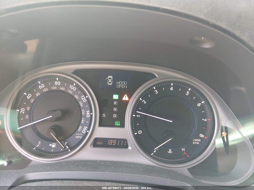 2008 LEXUS IS SEDAN 2.5L V-6 DI, DOHC, VVT, 204HP