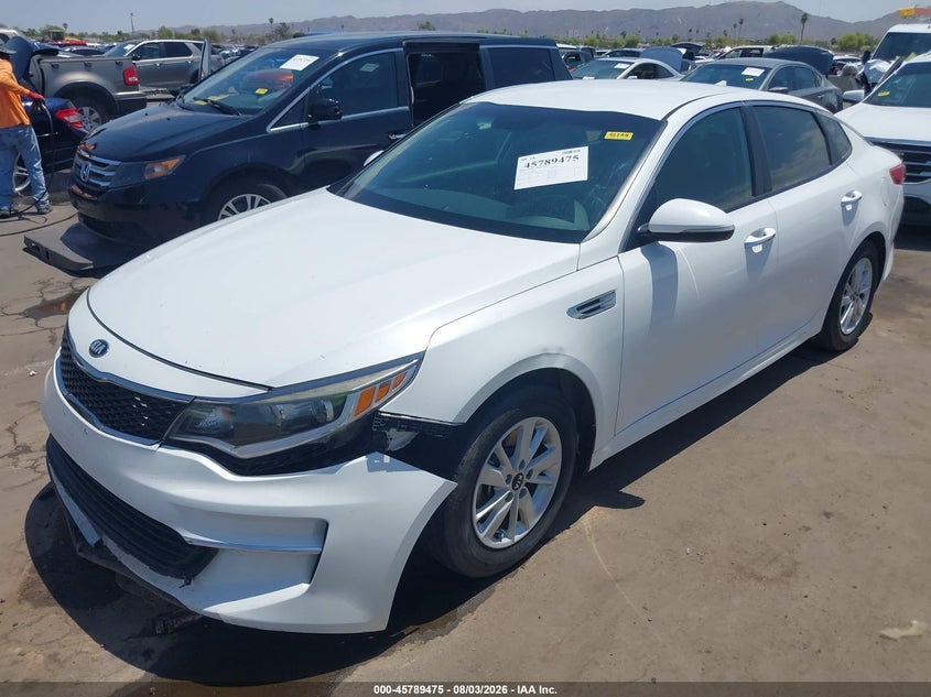 Vin: 5xxgt4l39jg194983, lot: 46288299, kia optima lx 20182