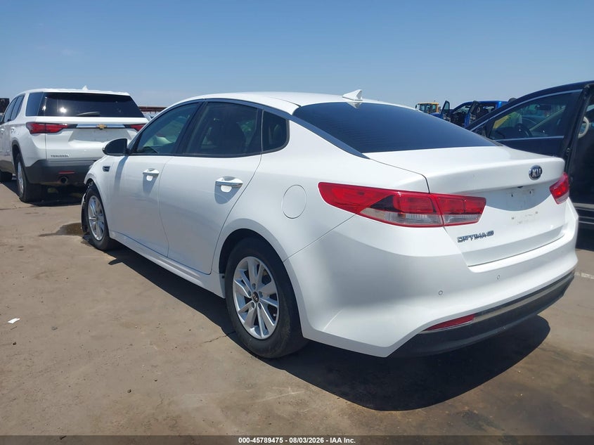 Vin: 5xxgt4l39jg194983, lot: 46288299, kia optima lx 20183