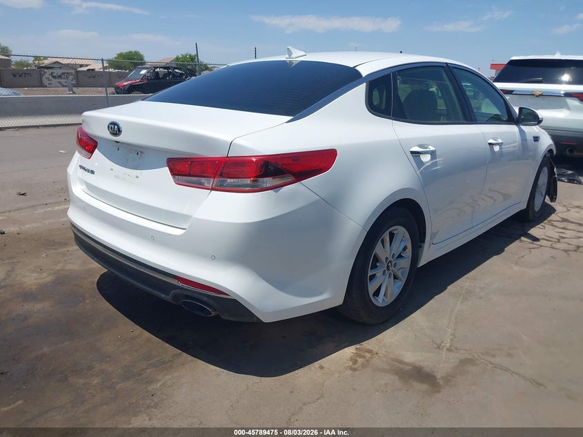 Vin: 5xxgt4l39jg194983, lot: 46288299, kia optima lx 20184