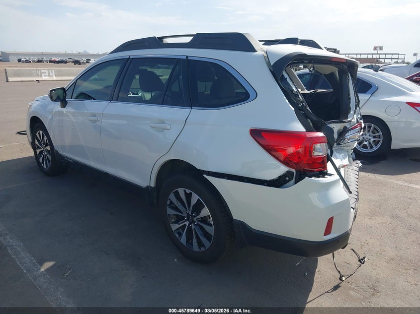 Vin: 4s4bsanc9h3357405, lot: 46288473, subaru outback 2.5i limited 20173