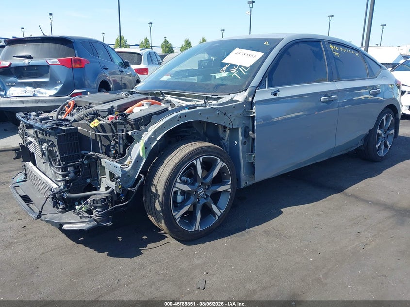 Vin: 19xfl4h90se007553, lot: 46288675, honda civic hybrid sport touring 20252