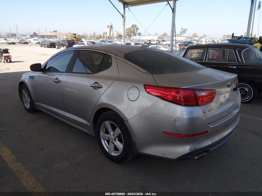 Vin: knagm4a7xe5522812, lot: 46288693, kia optima lx 20143