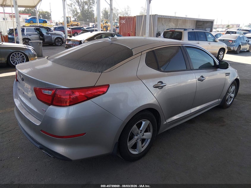 Vin: knagm4a7xe5522812, lot: 46288693, kia optima lx 20144