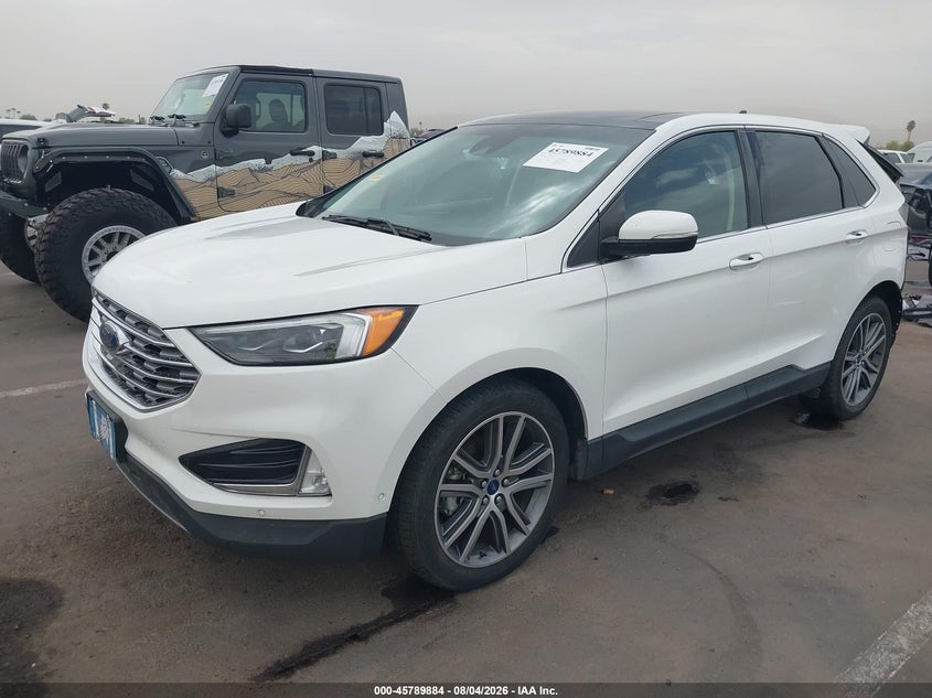 Vin: 2fmpk3k93lbb55789, lot: 46288708, ford edge titanium 20202