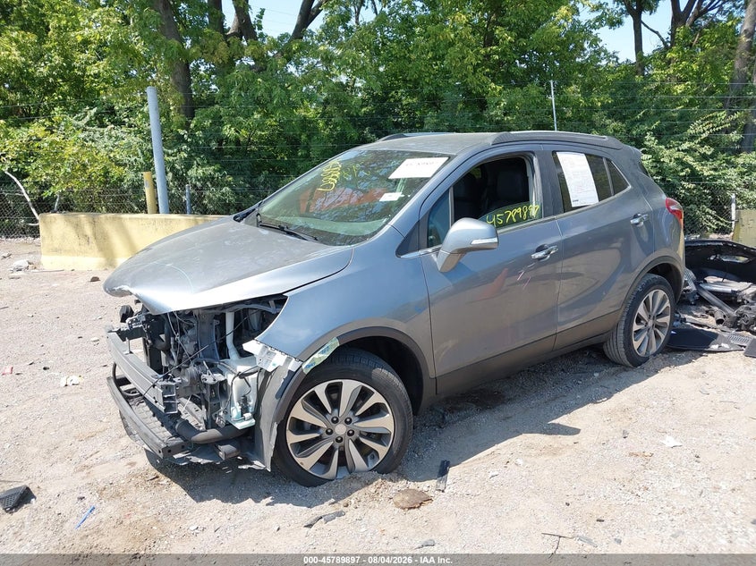 Vin: kl4cjasb6kb805677, lot: 46288721, buick encore fwd preferred 20192