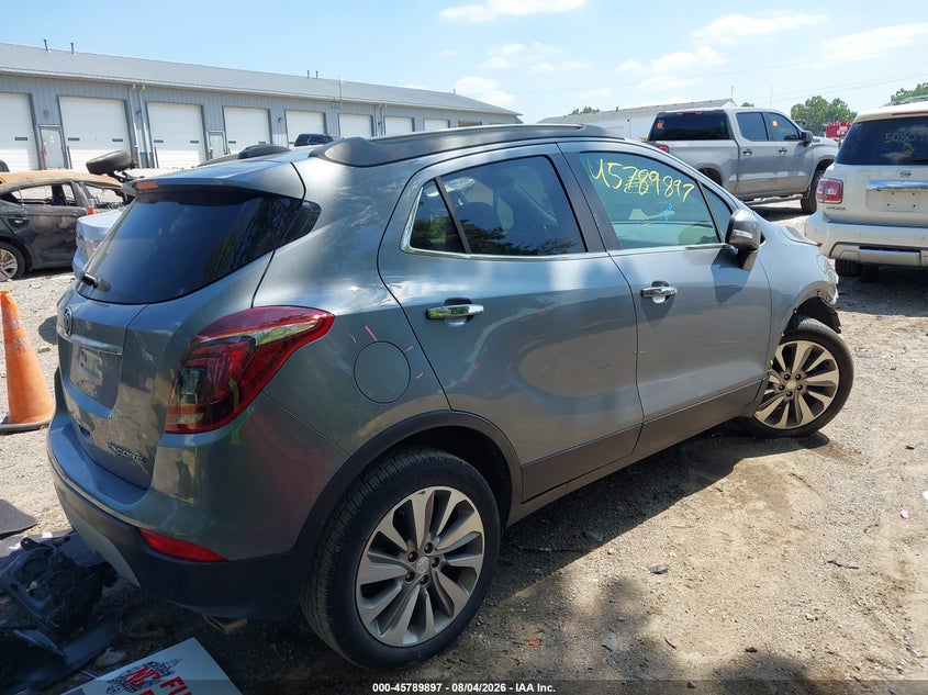 Vin: kl4cjasb6kb805677, lot: 46288721, buick encore fwd preferred 20194