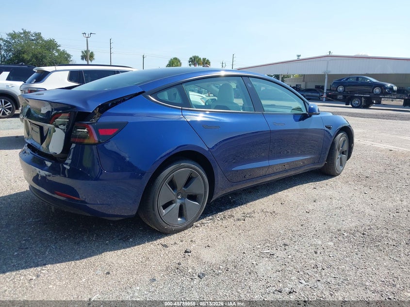 Vin: 5yj3e1ea0pf614483, lot: 46288779, tesla model 3 rear-wheel drive 20234
