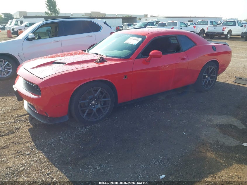 Vin: 2c3cdzfj8gh143102, lot: 46288804, dodge challenger r/t scat pack 20162