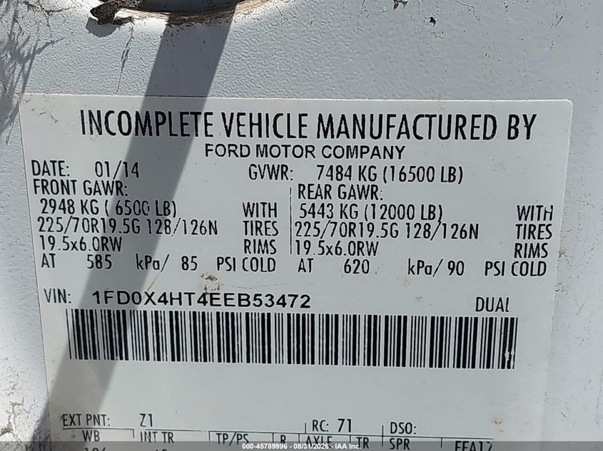 2014 FORD F-450 CHASSIS auction photo 8