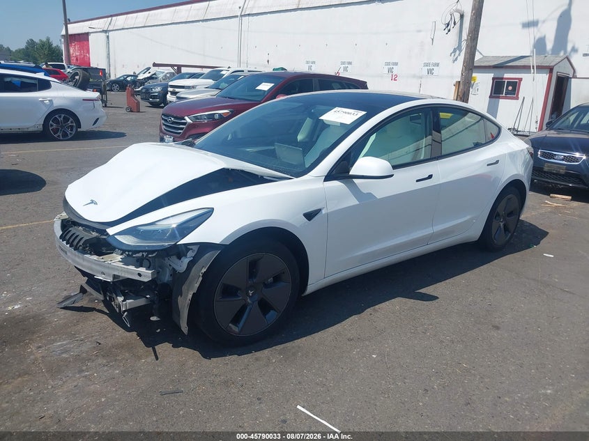 Vin: 5yj3e1ea5pf494941, lot: 46288857, tesla model 3 rear-wheel drive 20232