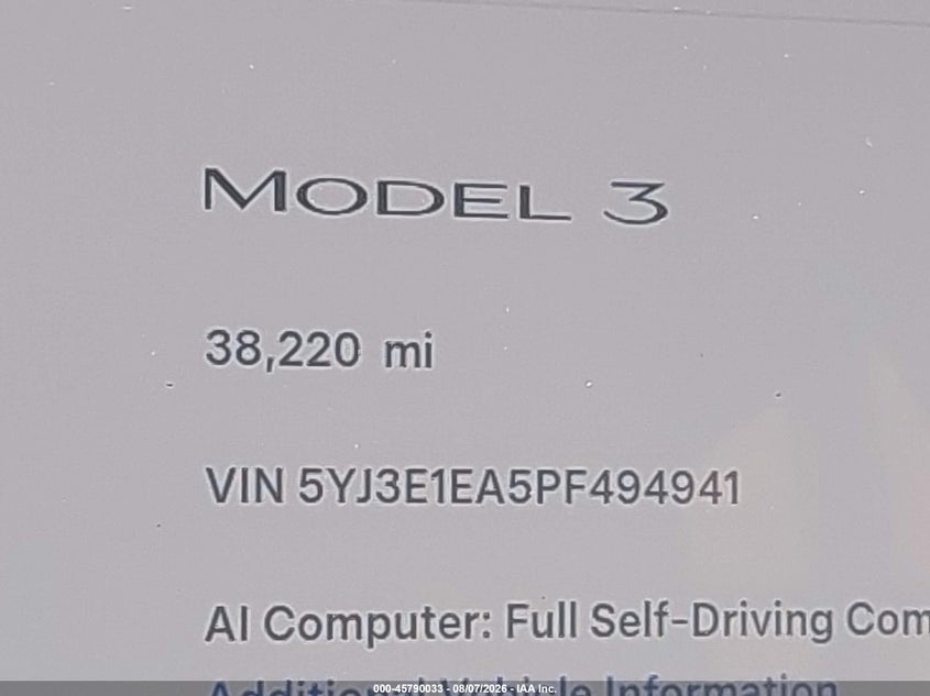 2023 TESLA MODEL 3 REAR-WHEEL DRIVE · Photo 16