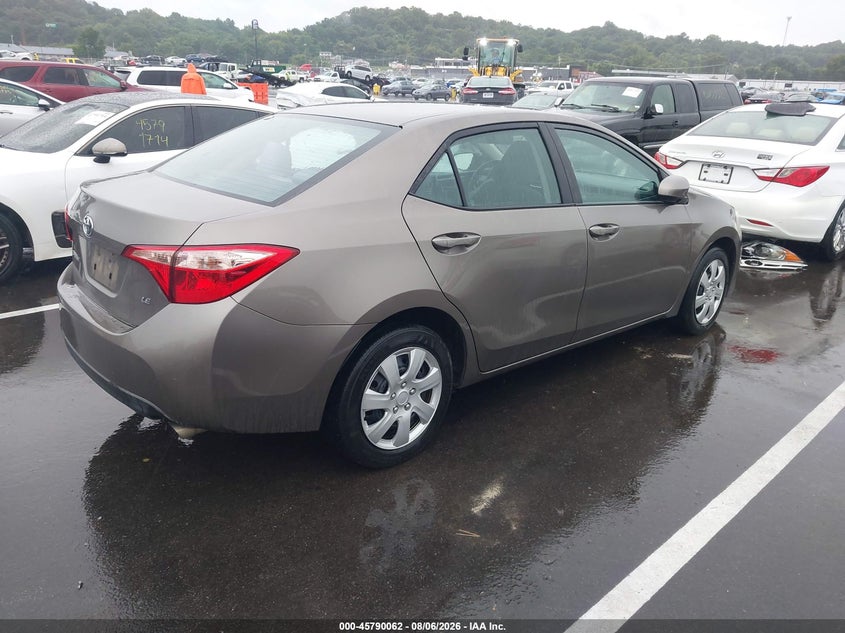 Vin: 5yfburhe2hp678302, lot: 46288887, toyota corolla le 20174
