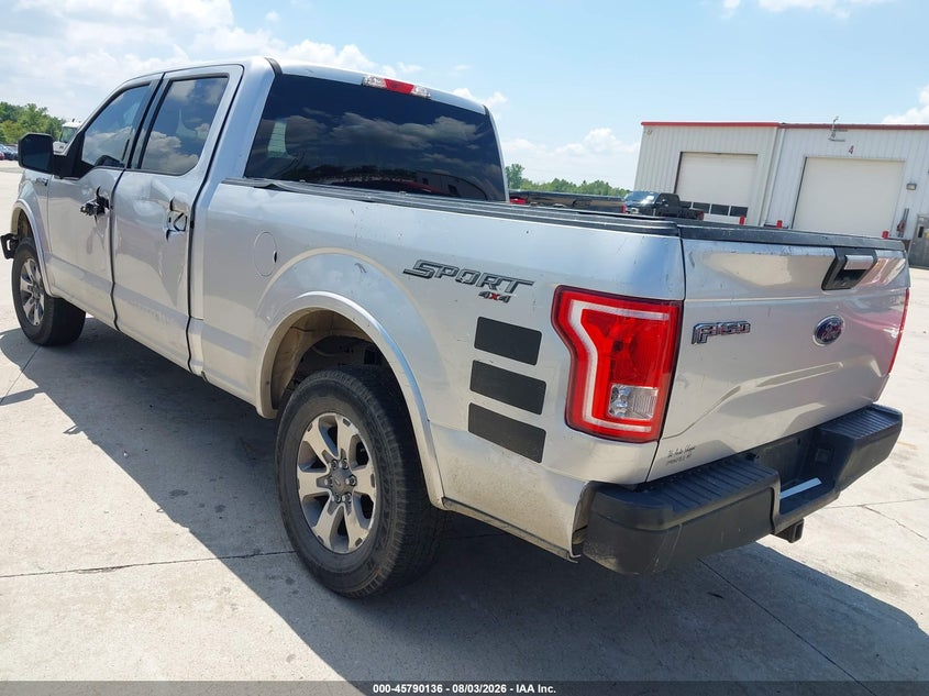 Vin: 1ftfw1eg6fkf09771, lot: 46288960, ford f-150 xlt 20153