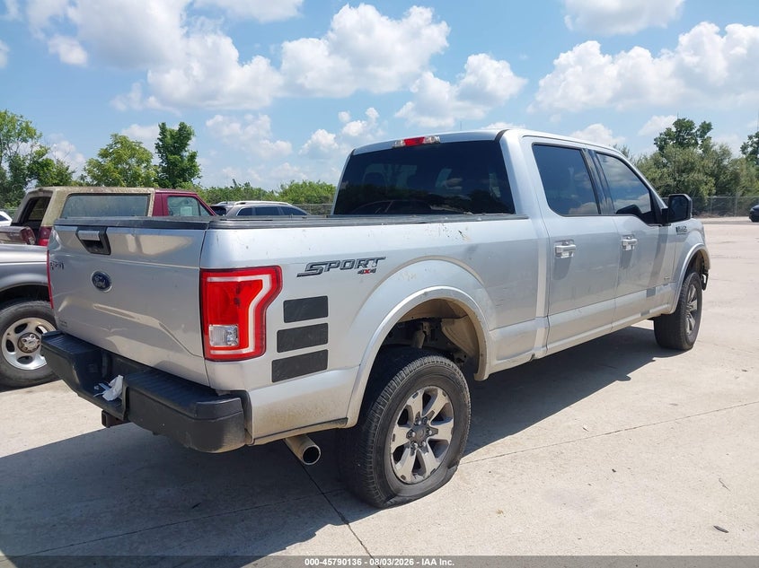 Vin: 1ftfw1eg6fkf09771, lot: 46288960, ford f-150 xlt 20154