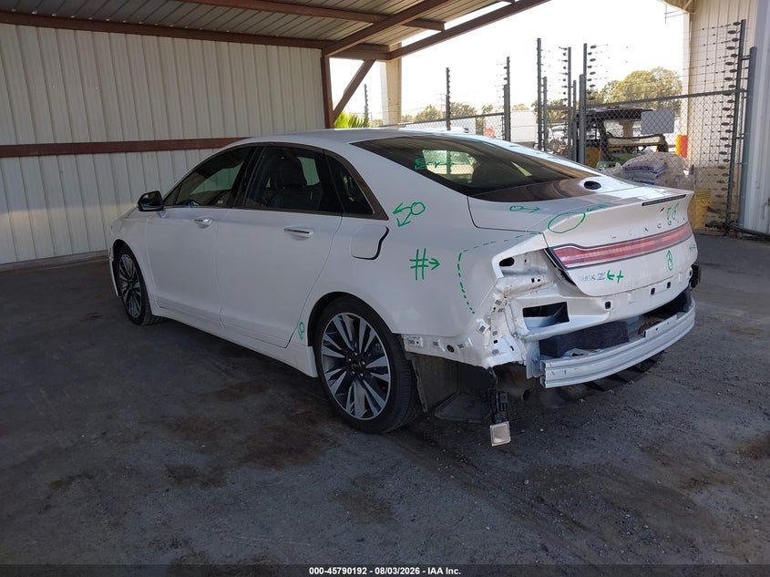 Vin: 3ln6l5mu9kr608450, lot: 46289016, lincoln mkz hybrid reserve ii 20193