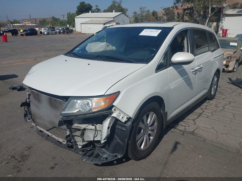 Vin: 5fnrl5h68fb120076, lot: 46289050, honda odyssey ex-l 20152