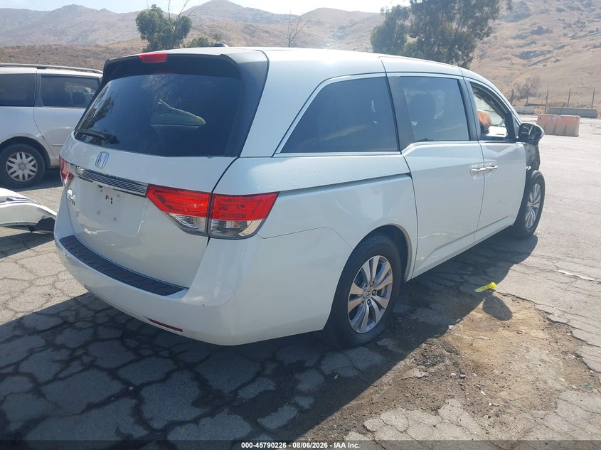 Vin: 5fnrl5h68fb120076, lot: 46289050, honda odyssey ex-l 20154