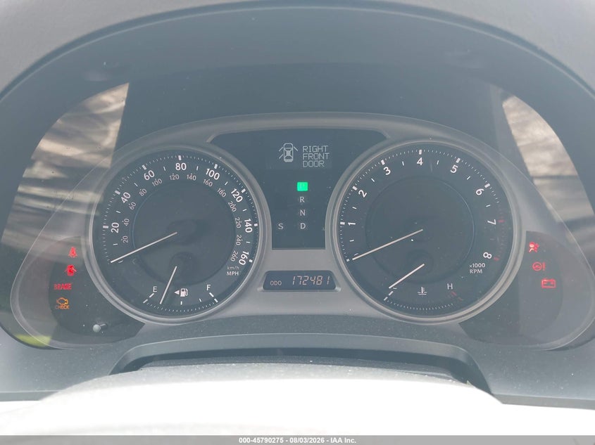 2009 LEXUS IS 250 auction photo 7