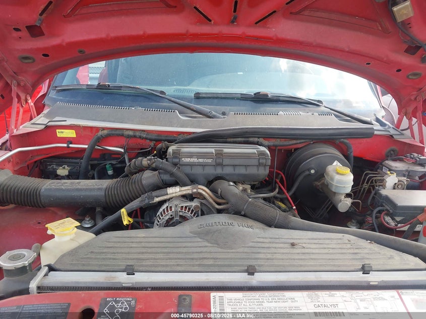 DODGE RAM 1500 2000 VIN 3B7HF13YXYM205584