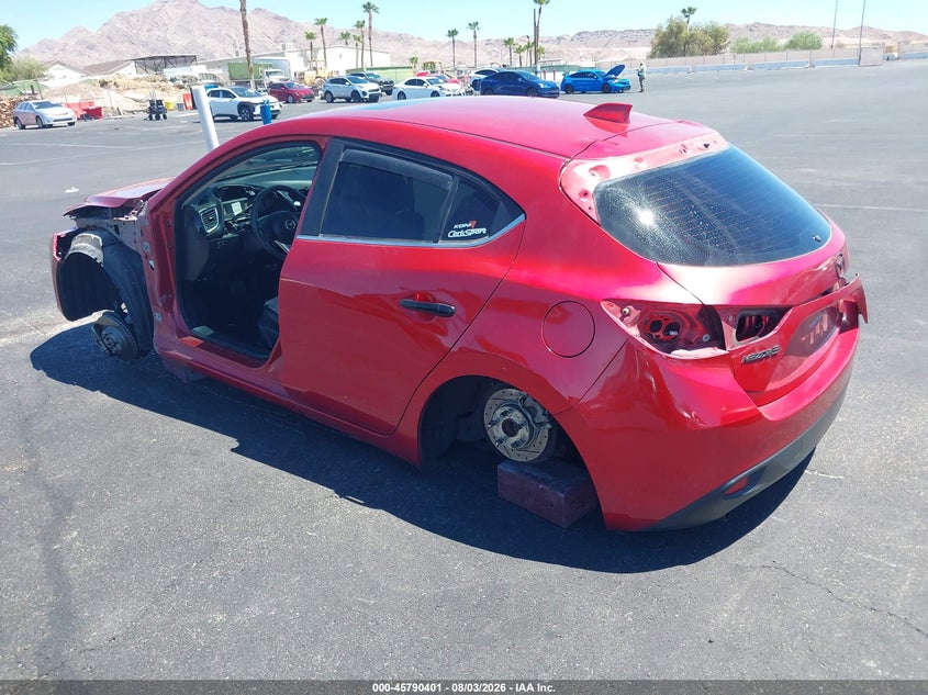 Vin: jm1bm1m34f1236273, lot: 46289225, mazda mazda3 s grand touring 20153