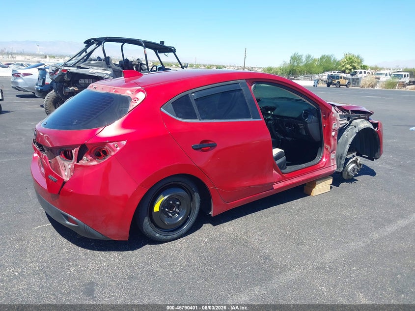 Vin: jm1bm1m34f1236273, lot: 46289225, mazda mazda3 s grand touring 20154