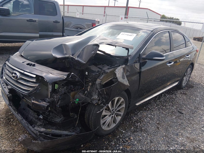 Vin: 5npe34af2hh582575, lot: 46289231, hyundai sonata sport 20172