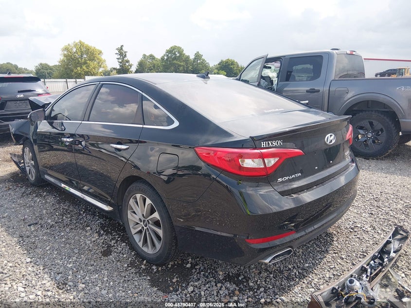 Vin: 5npe34af2hh582575, lot: 46289231, hyundai sonata sport 20173
