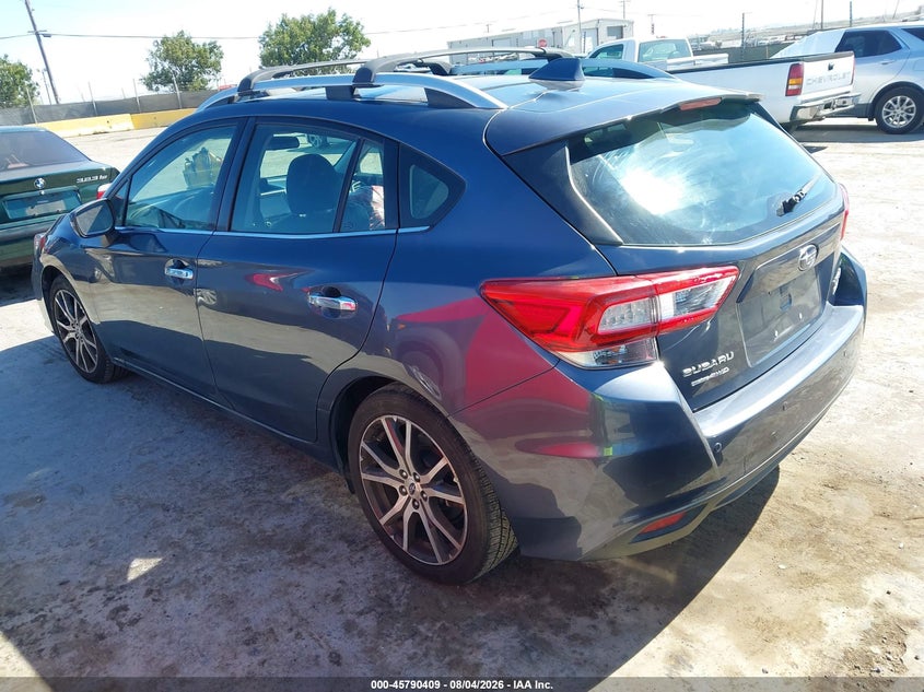 Vin: 4s3gtau65h3705204, lot: 46289233, subaru impreza 2.0i limited 20173