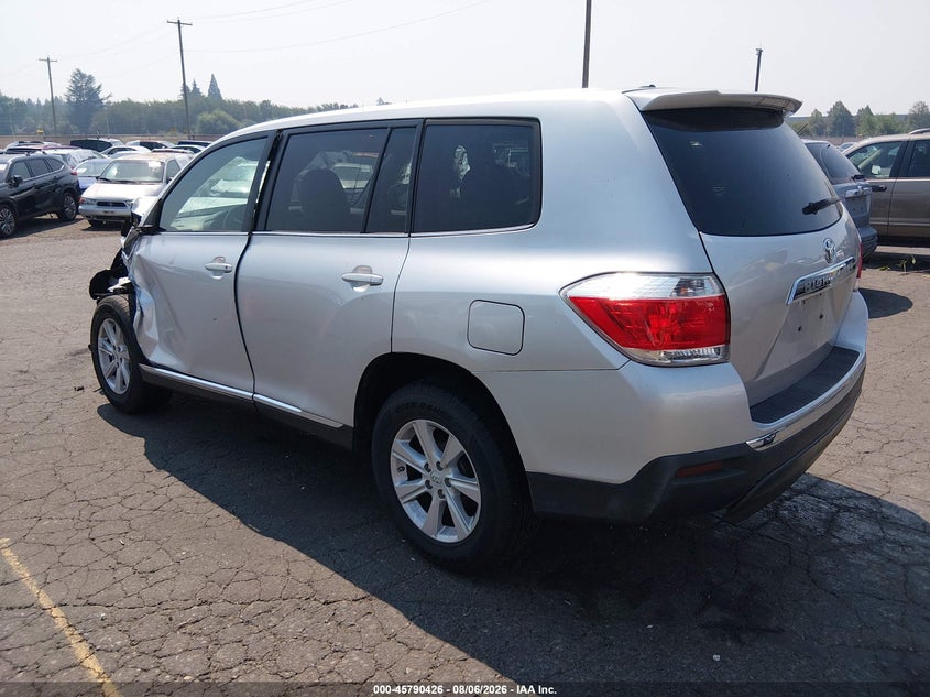 Vin: 5tdza3eh4bs010180, lot: 46289250, toyota highlander 20113