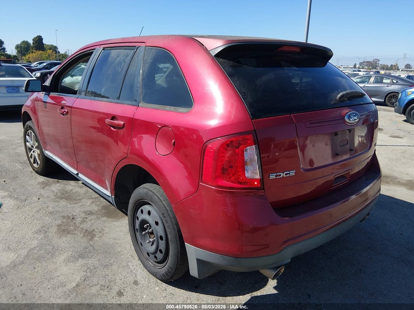 Vin: 2fmdk3jcxeba83279, lot: 46289350, ford edge sel 20143