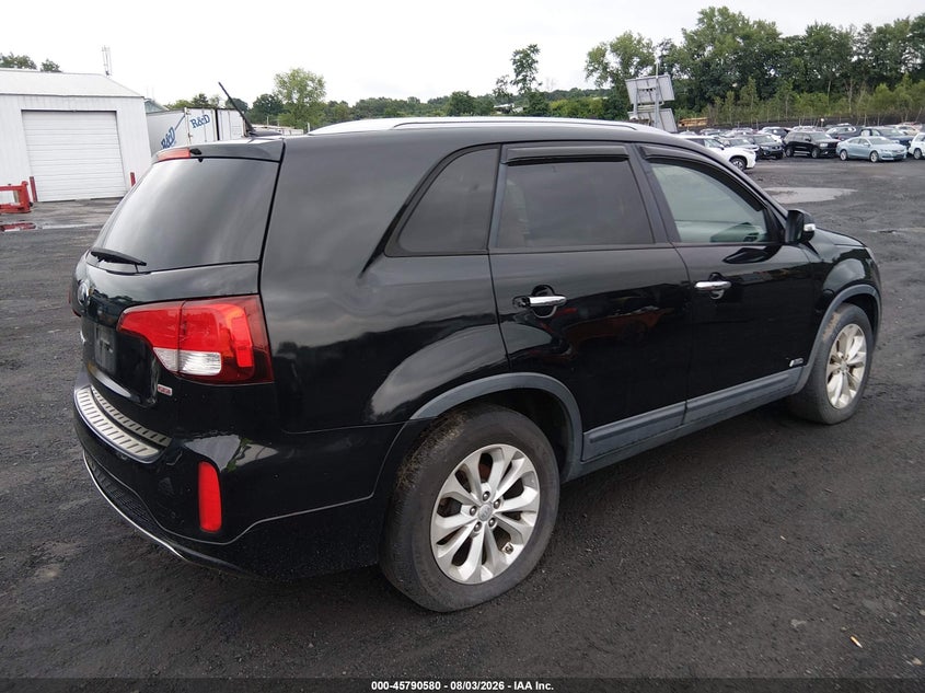Vin: 5xykuda75eg524939, lot: 46289404, kia sorento ex v6 20144
