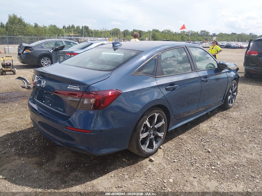 Vin: 2hgfe4f87sh342724, lot: 46289419, honda civic hybrid sport/sport touring 20254