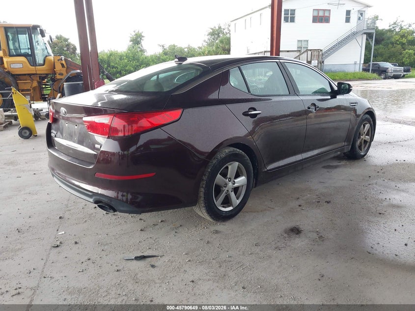 Vin: 5xxgm4a70eg291045, lot: 46289480, kia optima lx 20144