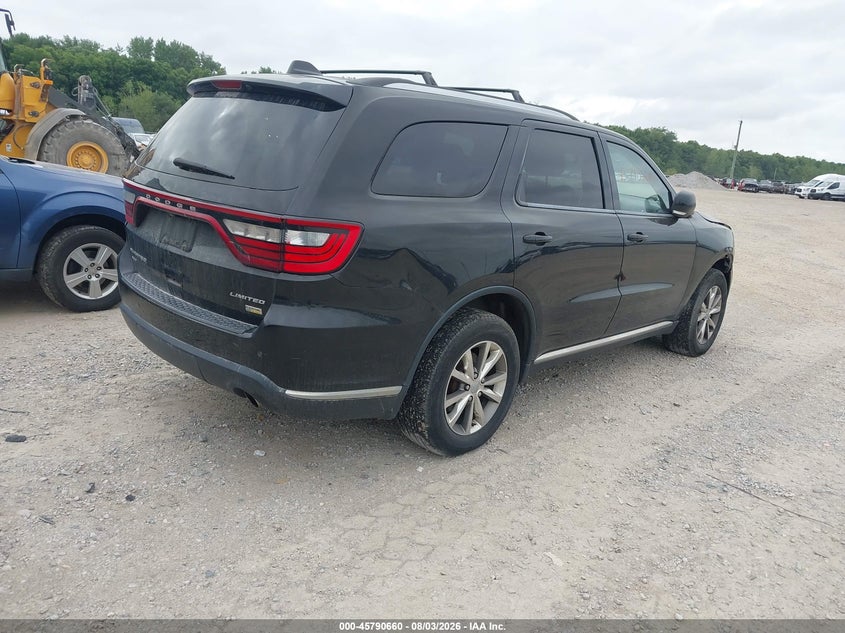 Vin: 1c4rdjdg3ec481747, lot: 46289491, dodge durango limited 20144