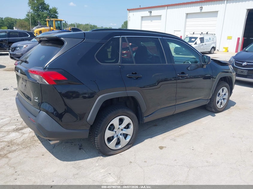 Vin: 2t3f1rfv4kc007709, lot: 46289539, toyota rav4 le 20194