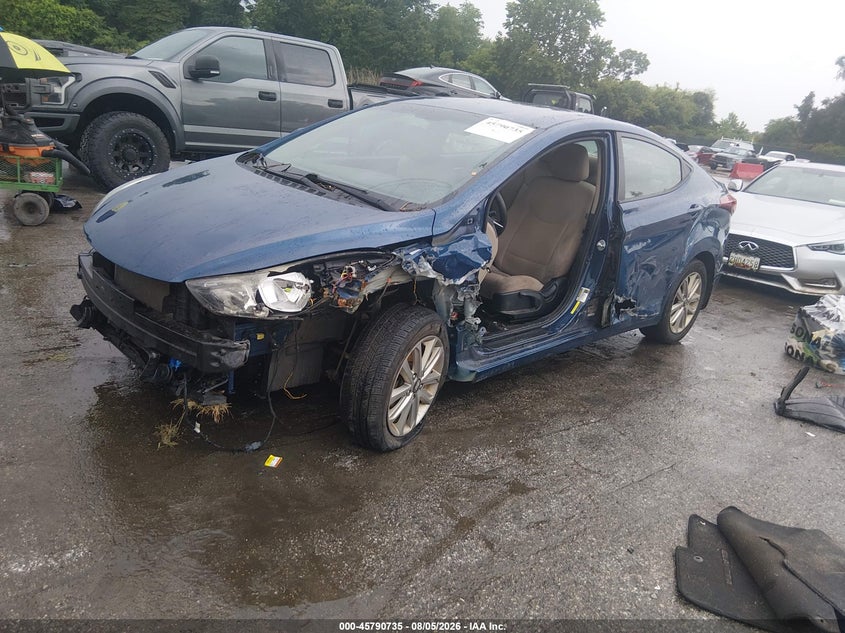 Vin: kmhdh4ae9gu557015, lot: 46289566, hyundai elantra se 20162