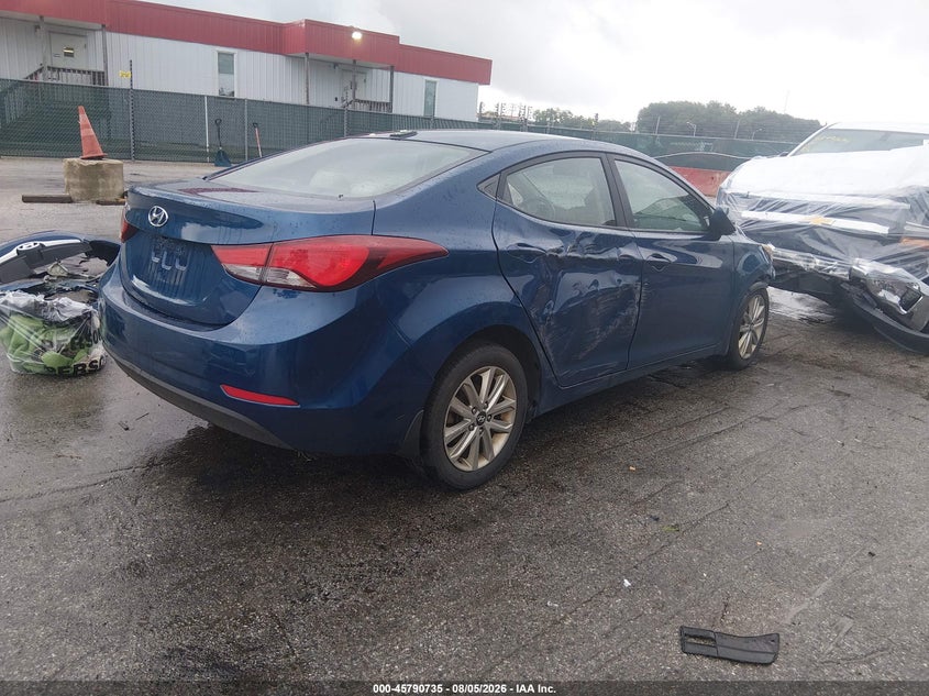 Vin: kmhdh4ae9gu557015, lot: 46289566, hyundai elantra se 20164