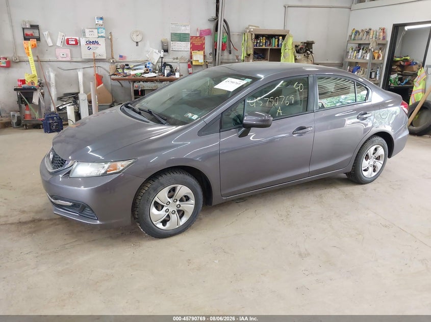 Vin: 19xfb2f57fe279580, lot: 46289600, honda civic lx 20152
