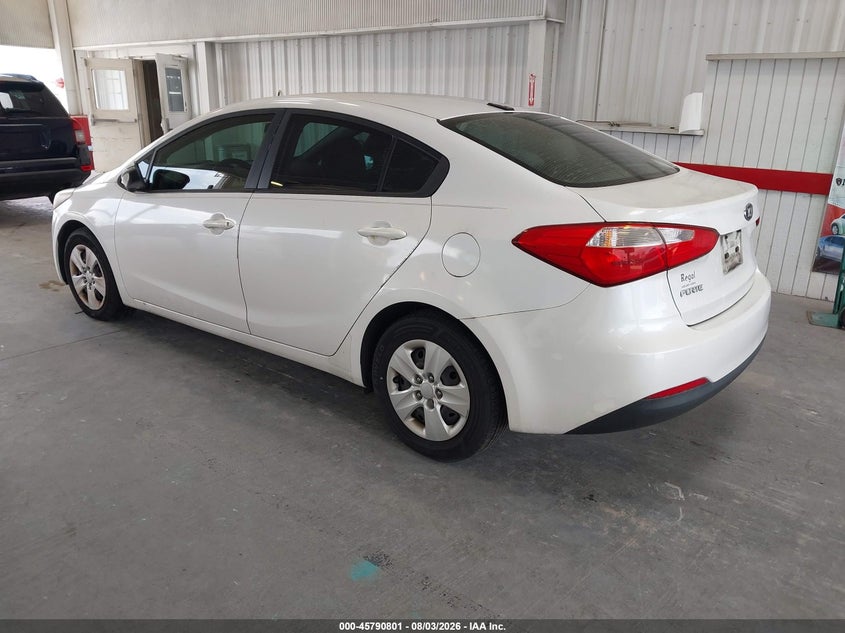 Vin: knafx4a69f5323889, lot: 46289632, kia forte lx 20153